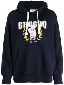 CHOCOOLATE hoodie en coton mélangé à logo imprimé - Bleu