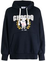 CHOCOOLATE hoodie en coton mélangé à logo imprimé - Bleu - thumbnail