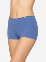 3844 dames boxershort microfiber - Dames polyamide hoge onderbroek - Badstof kruisje - ondergoed