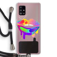 Lip Palette: Samsung Galaxy A51 5G Transparant Hoesje met koord