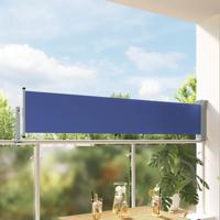VidaXL Tuinscherm uittrekbaar 60x300 cm blauw