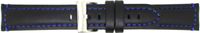 Horlogeband Universeel 393.01.05 Leder Zwart 22mm - thumbnail