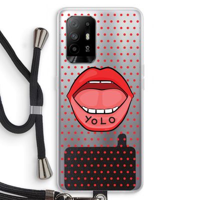 Yolo Denise: Oppo A94 5G Transparant Hoesje met koord