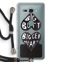 Big butt bigger heart: Sony Xperia XZ2 Compact Transparant Hoesje met koord