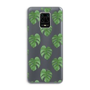 Monstera leaves: Xiaomi Redmi Note 9 Pro Transparant Hoesje