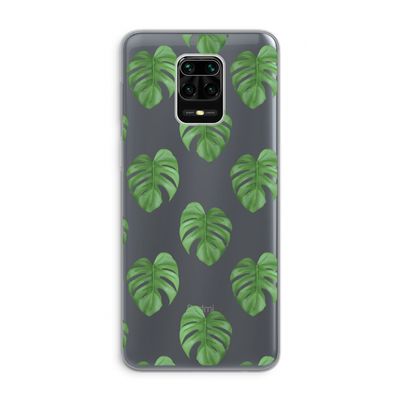 Monstera leaves: Xiaomi Redmi Note 9 Pro Transparant Hoesje