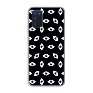 Eyes pattern: Samsung Galaxy A03s Transparant Hoesje