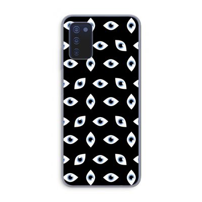 Eyes pattern: Samsung Galaxy A03s Transparant Hoesje