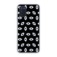 Eyes pattern: Samsung Galaxy A03s Transparant Hoesje
