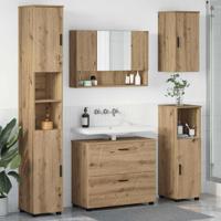 Badkamermeubelset met lade 5 pcs artisanaal eikenkleurig