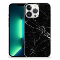 iPhone 13 Pro Max | TPU | Siliconen hoesje | Marmer Zwart - Origineel Cadeau Vader