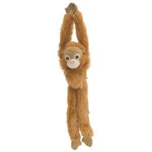 Bruine hangende Orang Oetan aap/apen knuffel 51 cm knuffeldieren   -