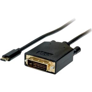 VALUE USB type C - DVI adapterkabel, M/M, 2 m