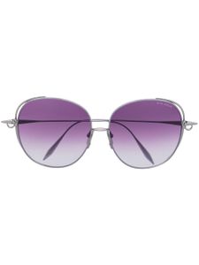 Dita Eyewear lunettes de soleil Arohz à monture ronde oversize - Argent