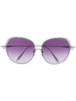 Dita Eyewear lunettes de soleil Arohz à monture ronde oversize - Argent - thumbnail