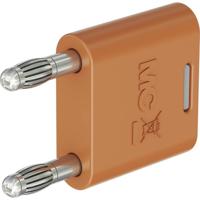 Stäubli KS2-4N-19 Verbindingsstekker Oranje Stift-Ø: 4 mm Penafstand: 19 mm 1 stuk(s)