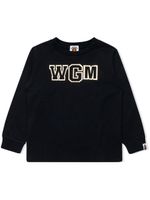 A BATHING APE® t-shirt WGM Shark à manches longues - Noir