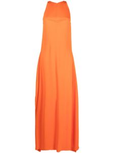 Lanvin robe longue à volants - Orange