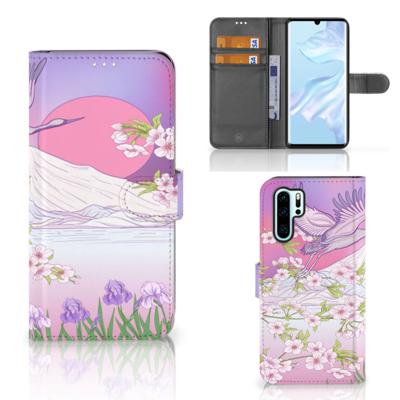 Huawei P30 Pro | Telefoonhoesje | Met pasjeshouder | Bird Flying