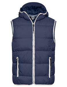 James & Nicholson JN1076 Men´s Maritime Vest - /Navy/White - XL