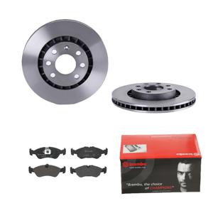 Remmenset, remschijf BREMBO, Remschijftype: Binnen geventileerd, Inbouwplaats: Vooras, u.a. für Opel, Vauxhall