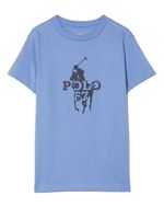 POLO RALPH LAUREN KIDS t-shirt Big Pony en coton à logo imprimé - Bleu