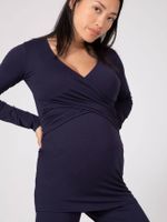 Zwangerschapspyjama Flore Ls ENVIE DE FRAISE marineblauw - thumbnail