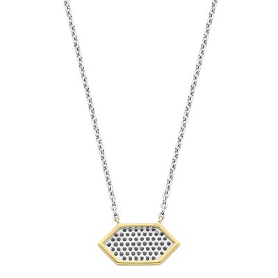 TI SENTO-Milano 34040ZY Ketting zilver-zirconia goud-en zilverkleurig-wit 38-48 cm
