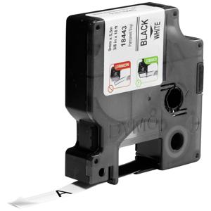 Labeltape DYMO IND RHINO 18443 Vinyl Tapekleur: Wit Tekstkleur:Zwart 9 mm 5.5 m