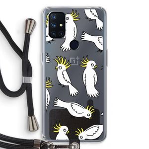 Papegaai: OnePlus Nord N10 5G Transparant Hoesje met koord