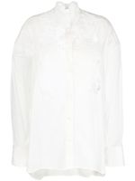 Ermanno Scervino chemise en dentelle à manches longues - Blanc - thumbnail