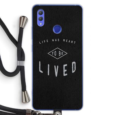 To be lived: Honor Note 10 Transparant Hoesje met koord