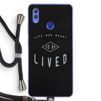 To be lived: Honor Note 10 Transparant Hoesje met koord