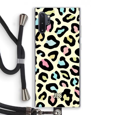 Leopard pattern: Samsung Galaxy Note 10 Plus Transparant Hoesje met koord