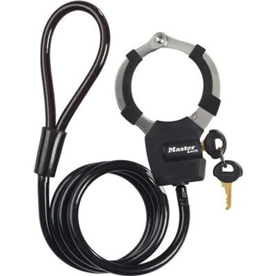 Master Lock 8275EURDPRO Sleutelvergrendelingskabel met handboei - 1 m - Ideaal voor scooters - Kleuren