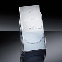 Sigel SI-LH130 Folderhouder Tafelmodel 3xA4 Transparant Acryl - thumbnail
