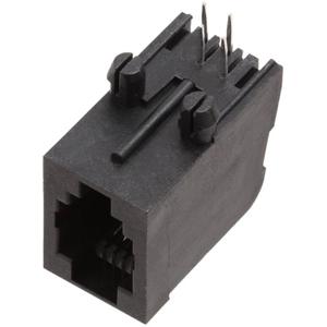 encitech RJJU-44-144-E7V-011 RJ10-connector 3257-0011-04 Bus, inbouw horizontaal Aantal polen 4P4C Zwart 1 stuk(s)