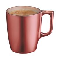 Koffiemokken Monaco - 1x stuks - Hard Glas - koper - 250 ml - 9 cm - Flashy metallic finish Koffiemokken Monaco - 1x stuks - Hard Glas - koper - 250 ml - 9 cm - Flashy metallic finish