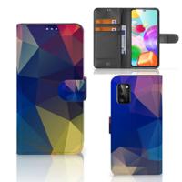 Samsung Galaxy A41 | Book Case | Polygon Dark