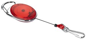 Durable afrolmechanisme met karabijnhaak rood, op blister