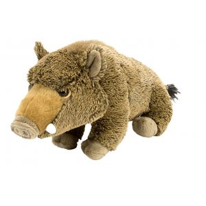 Pluche knuffel wild zwijn 30 cm