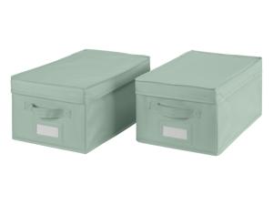 LIVARNO home Opbergbox (2 opbergboxen/groen)