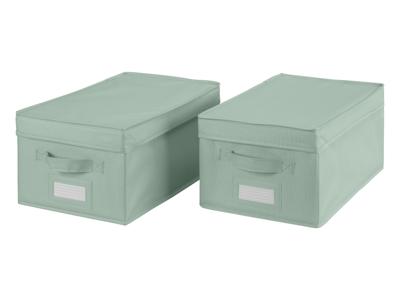 LIVARNO home Opbergbox (2 opbergboxen/groen)