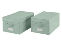 LIVARNO home Opbergbox (2 opbergboxen/groen)