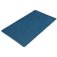 Urban Living Badkamer/douche anti slip mat - rubber - voor op de vloer - donkerblauw - 39 x 69 cm - Badmatjes - thumbnail