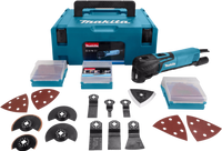Makita TM3010CX2J oscillerend multi-gereedschap Zwart, Blauw 6000 OPM 320 W - thumbnail