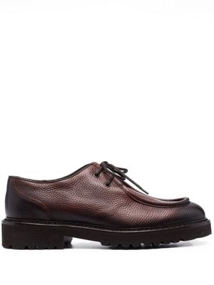 Doucal's derbies en cuir à effet dégradé 50 mm - Marron