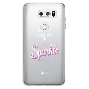 Sparkle quote: LG V30 Transparant Hoesje