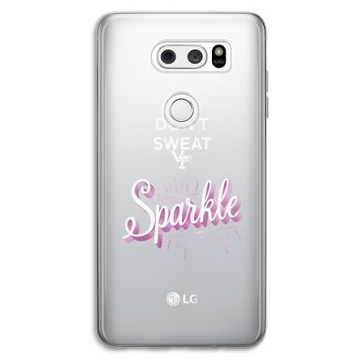 Sparkle quote: LG V30 Transparant Hoesje