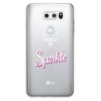 Sparkle quote: LG V30 Transparant Hoesje